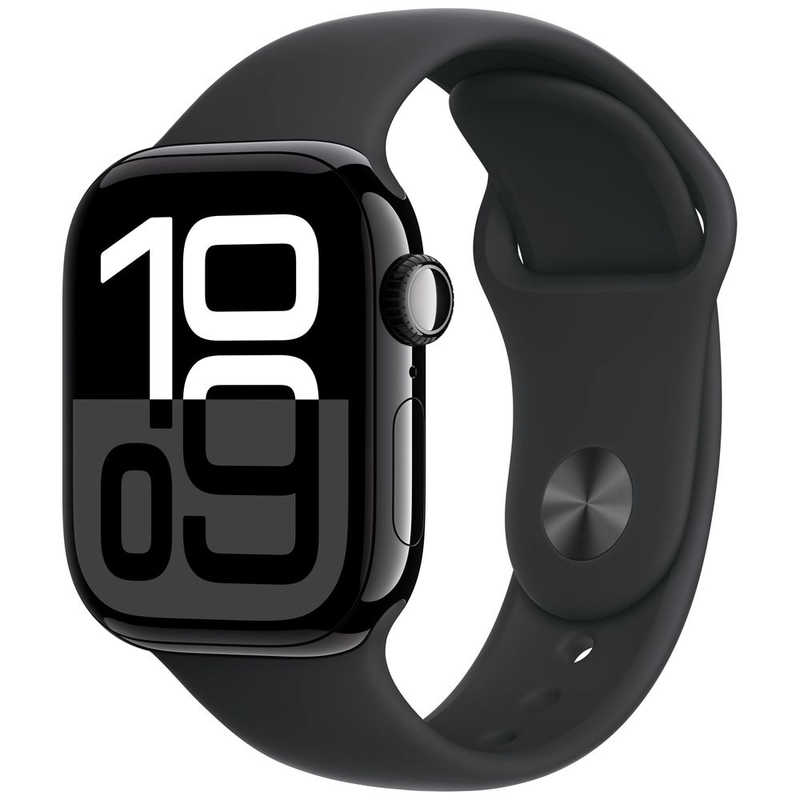4549995501056_a01 アップル アップル Apple Watch Series 10(GPSモデル)- 42mmジェットブラックアルミニウムケースとブラックスポーツバンド - M/L MWWF3JA MWWF3JA
